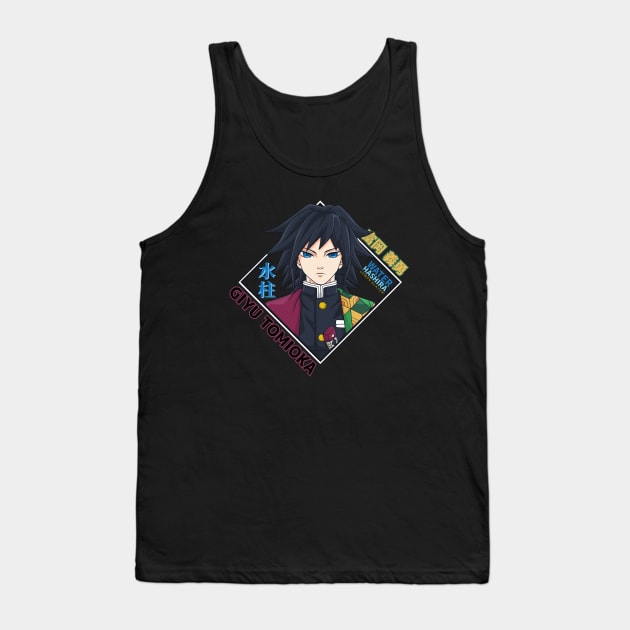 Giyu Tomioka Tank Top by TeeTowArt